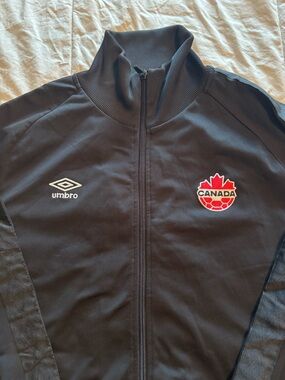 Umbro Canada Soccer Black Track Jacket